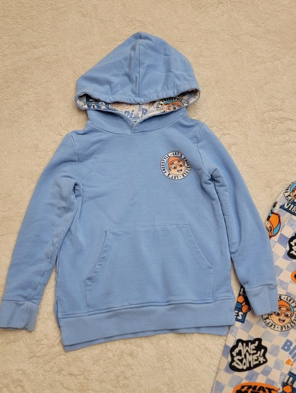 Bums & Roses Bamboo Blippi Chill Kid Vibes Hooded Jogger Set